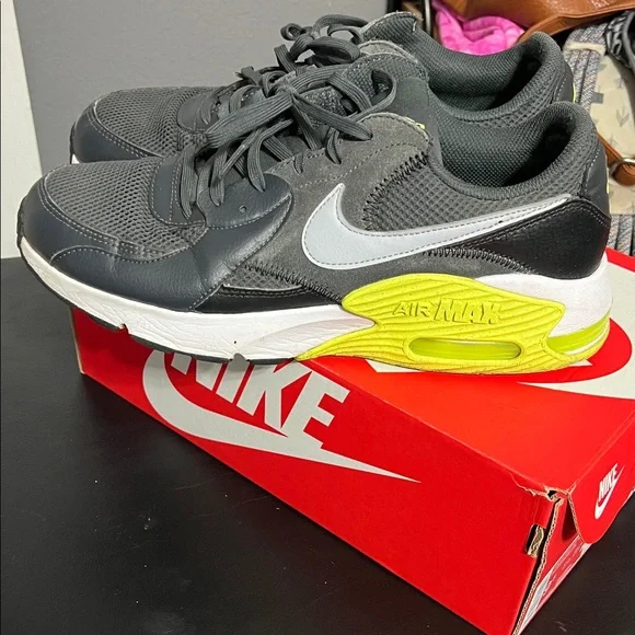 Nike Black and Yellow Air Max Sneakers - Picture 2 of 3